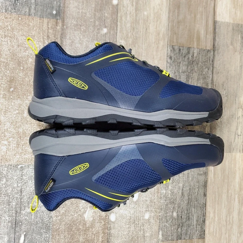Keen Wanduro Low Kids Hiking Shoes Sz 7 Sky Captain‎ Evening Primrose Waterproof